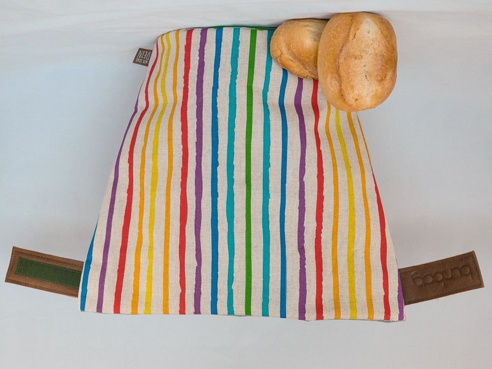 Bunbag „Wir sind Bunt“ mit Brötchen – auf den Kopf gestellt
