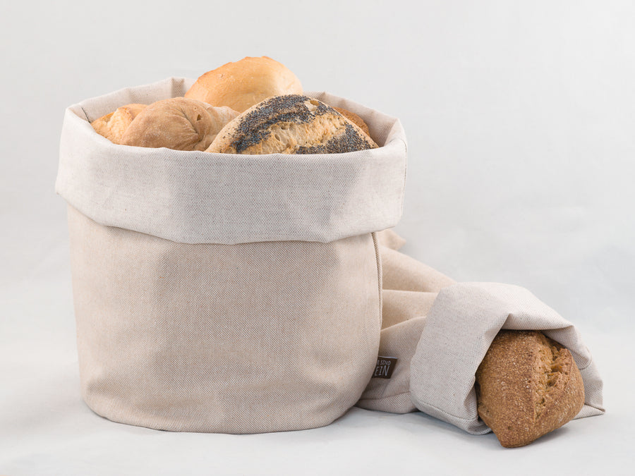 Sparset 2: Bunbag „Natur“ mit Brötchen und Baguettebag mit Brot