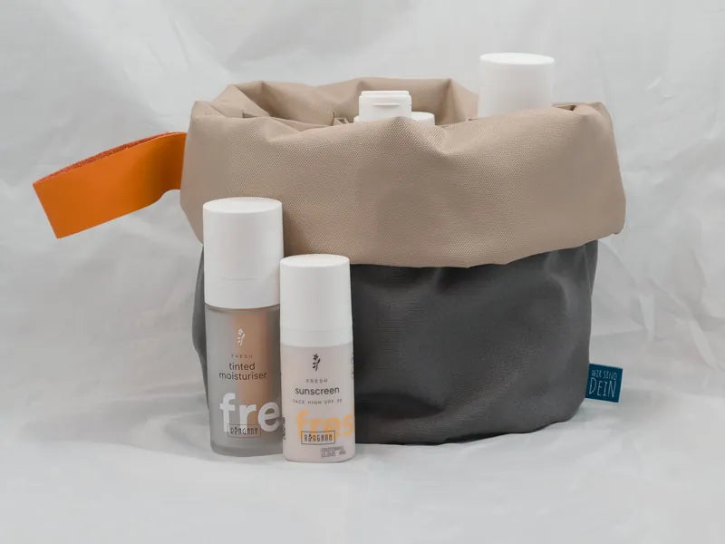 Beaubag Schattentau mit Pflegeprodukten